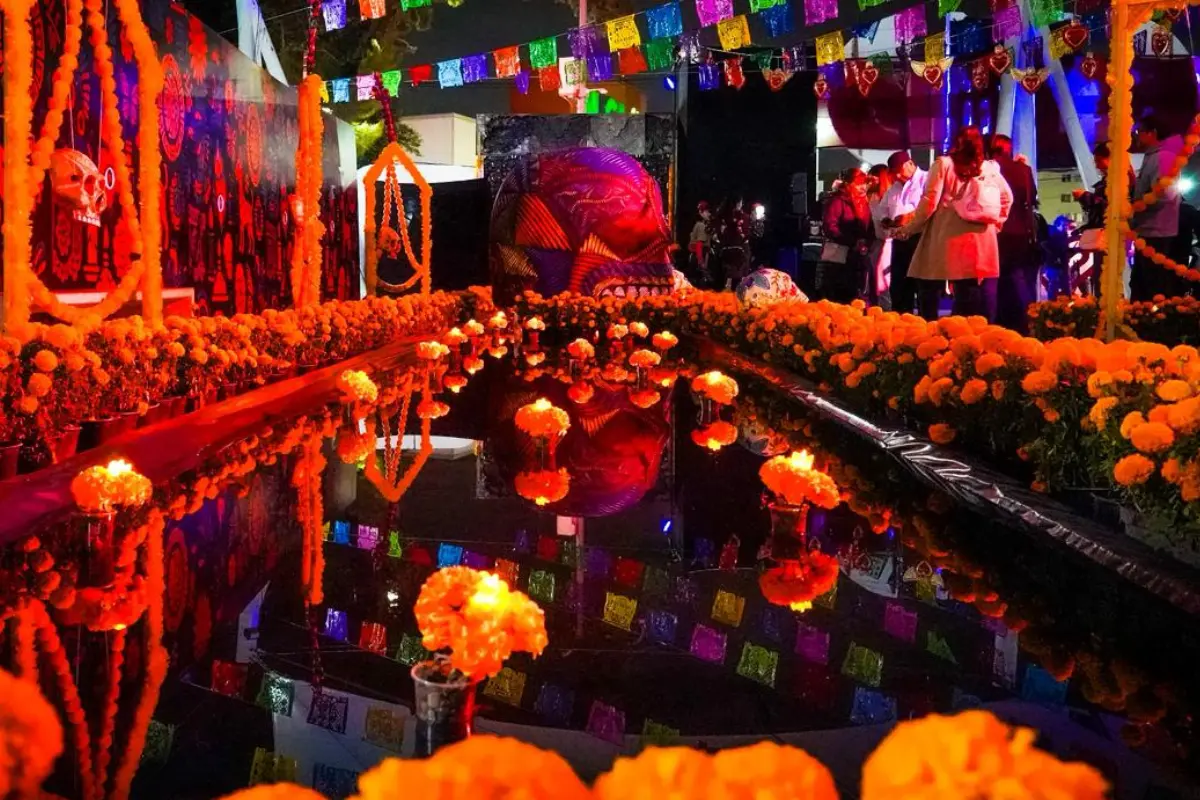 Ofrenda en la GAM. Foto: Cortesía