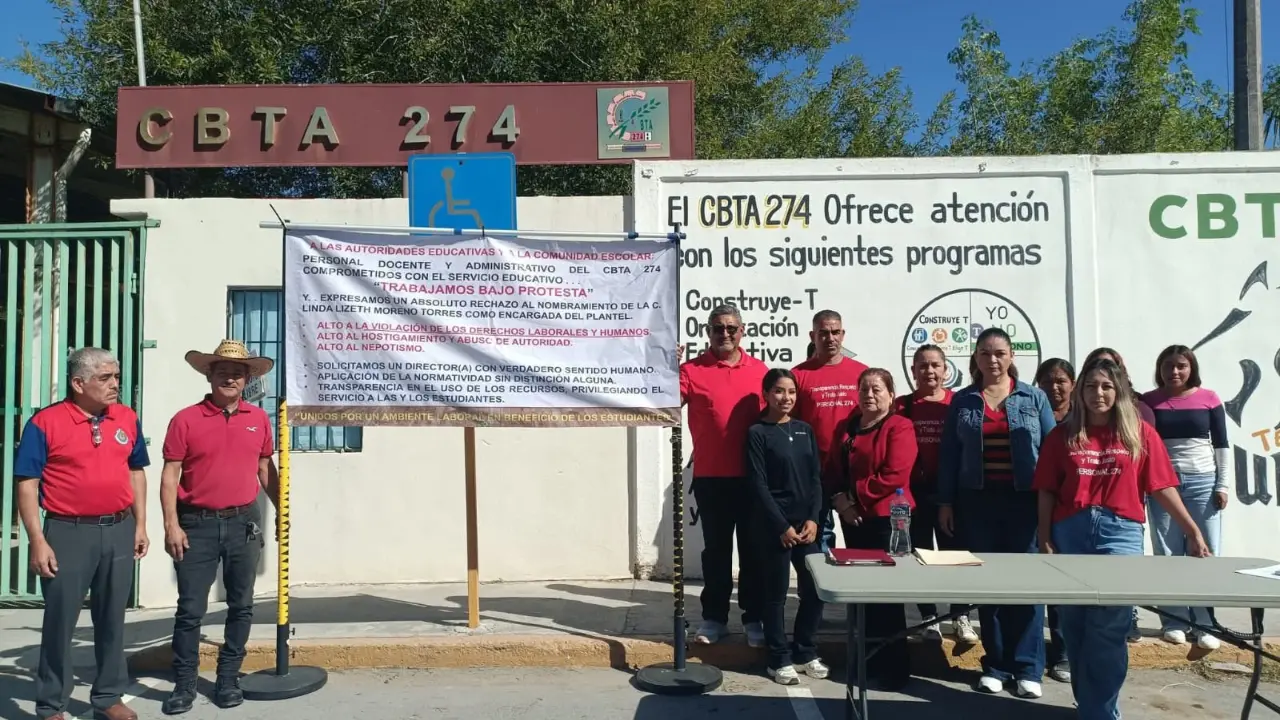 Ni DGETAyCM, ni SNTE atienden denuncias internas del CBTA 274 en Matamoros | Foto: Ramón Sánchez