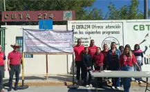 Maestros del CBTA 274 en Matamoros anuncian paro de labores por esta razón