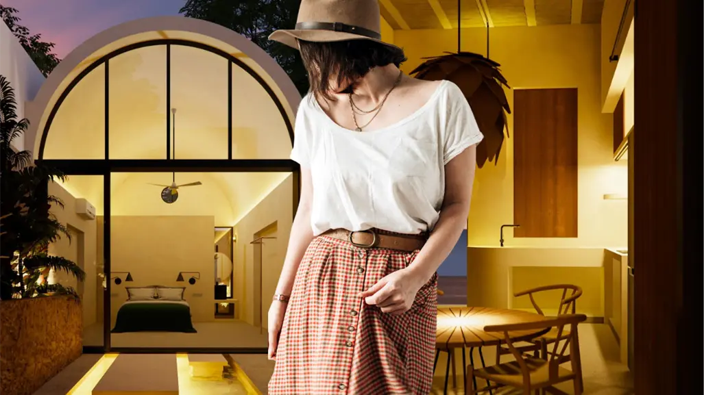 Pernocta Ibérica, una mini casa en Mérida donde el poco espacio se transforma en lujo y confort