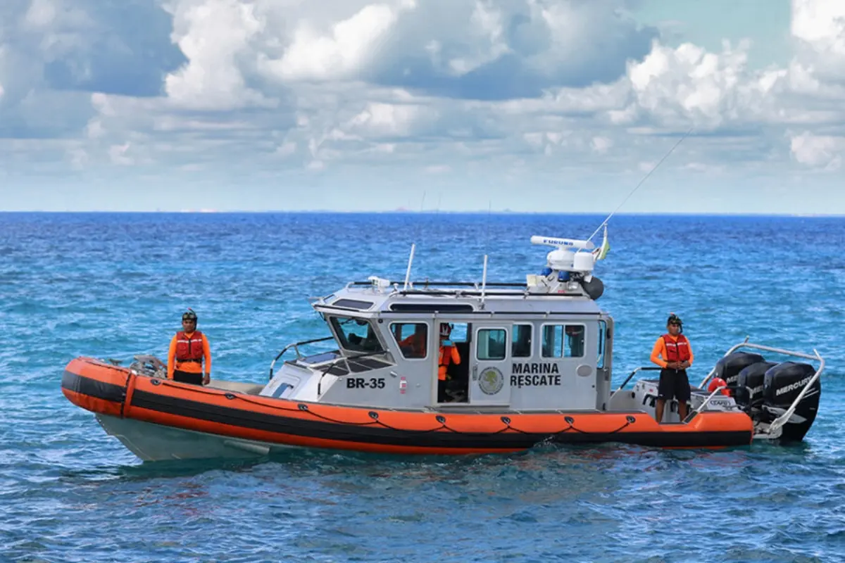 Embarcación de la Secretaría de Marina Foto: Semar