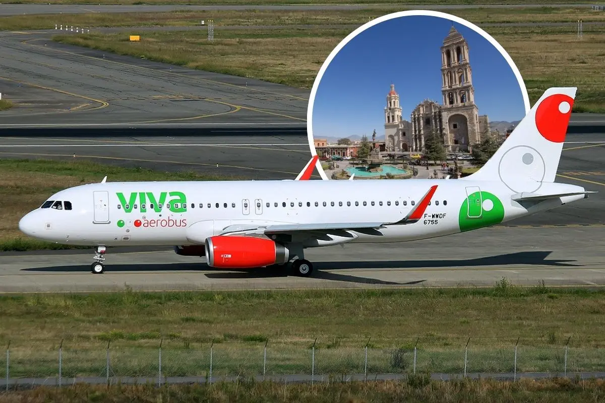 Vuelos de Saltillo a CDMX se reactivan este 31 de octubre / Foto: Composición viva aerobus | Archivo POSTA MX | Canva