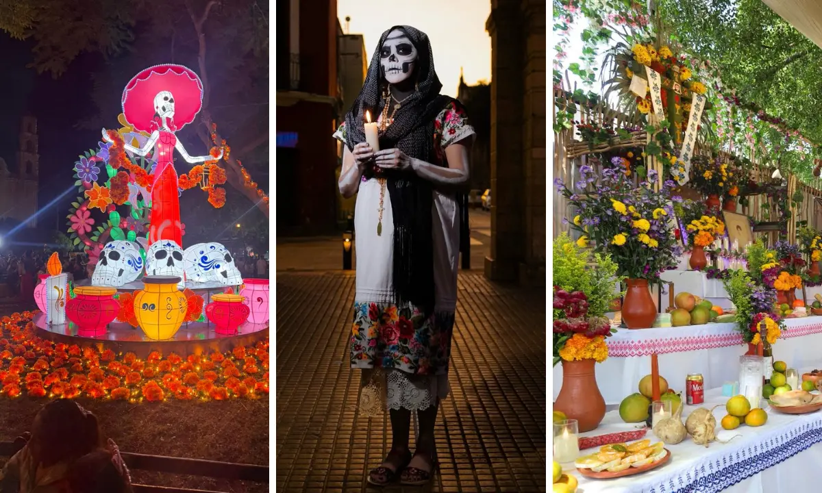 El Festival de las Ánimas tiene actividades en la Plaza Grande y Paseo de Montejo Foto: AyuntaMérida/Cortesía