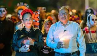 Día de Muertos: luces, música y tradición llenan las calles de Escobedo