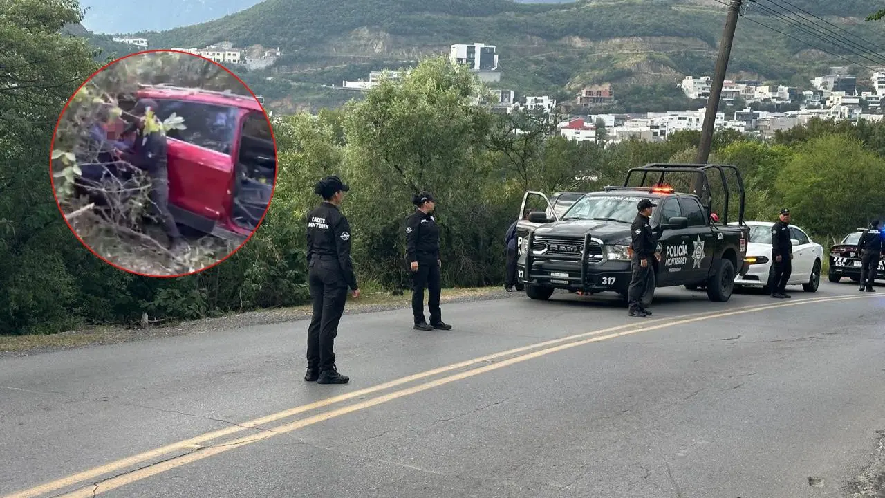 Cayó a un barranco, a la altura de la colonia Los Encinos Foto: POSTAMX