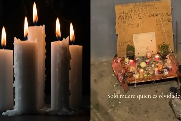 VIDEO | "Solo muere quien es olvidado": Hombre en situación de calle rinde homenaje a sus compañeros con ofrenda