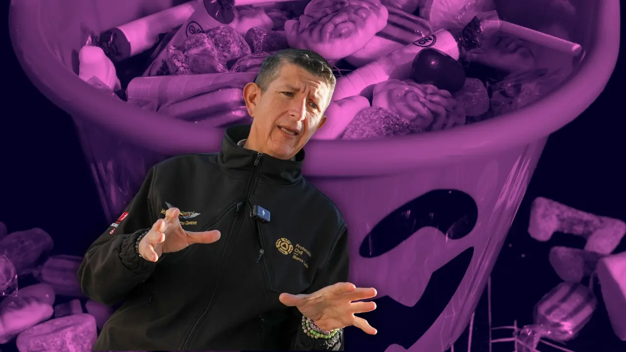 El director de Protección Civil de Nuevo León, Erik Cavazos Cavazos. Foto: Composición Canva