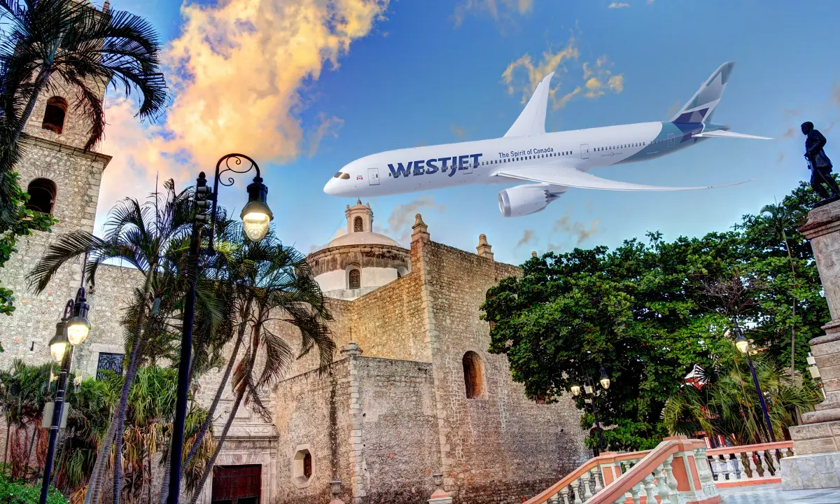 El primer vuelo de Toronto a Mérida en esta temporada alcanzó un 76% de ocupación Foto: Canva/Actualidad Aeroespacial