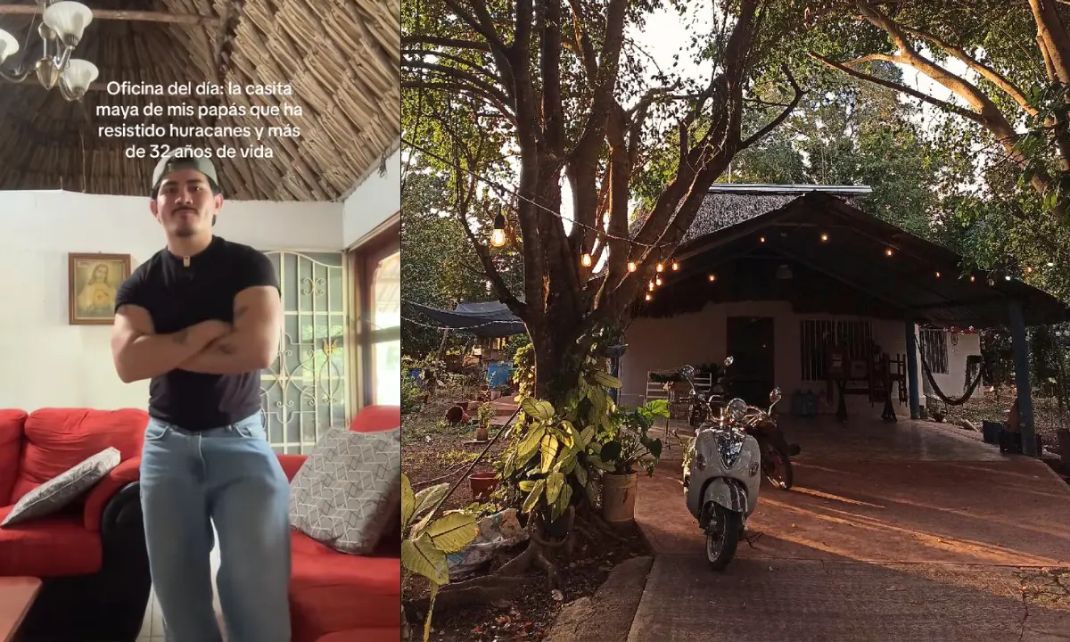 Las casitas mayas son parte de la identidad de Yucatán que carga con tradición y resistencia Fotos: TikTok Enrique Vázquez