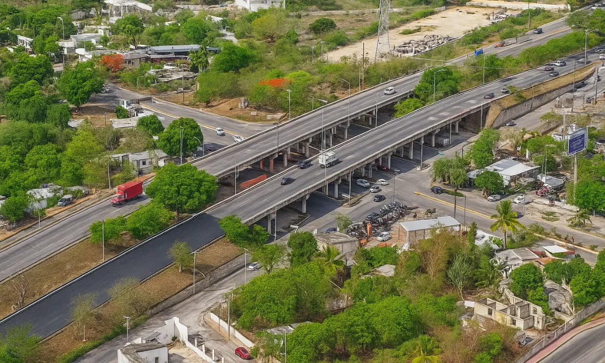 Estos trabajos terminaría el 5 de noviembre para reabrir la circulación al mediodía Foto: SSP Yucatán