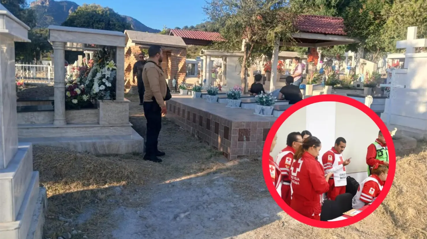 Foto: Facebook/ Secretaría de Seguridad Pública del Estado de Durango/ Cruz Roja Mexicana Estatal Durango | Conoce las recomendaciones para quienes visitarán los panteones en Durango, realizadas por la Cruz Roja.