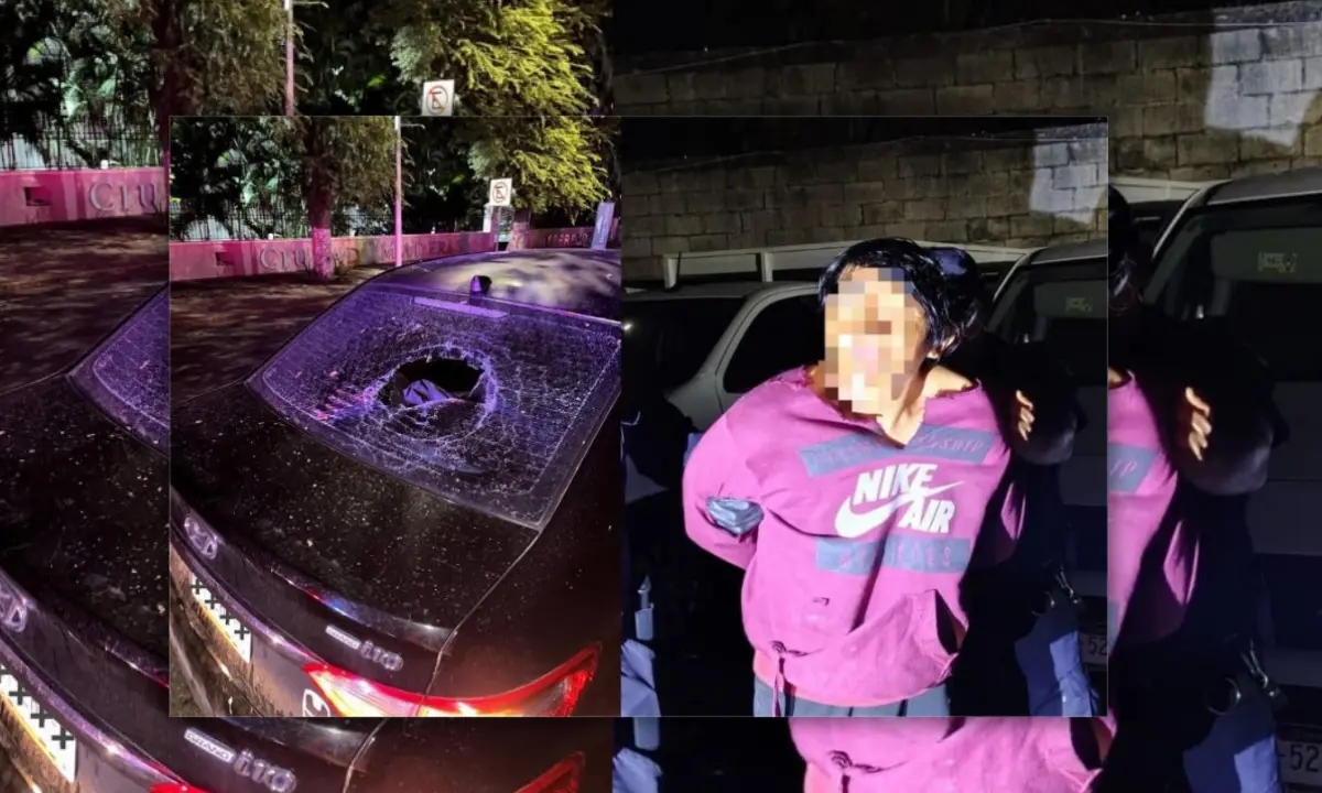 La persona afectada manifestó que no presentaría denuncia ante el hecho Foto: SSP Yucatán