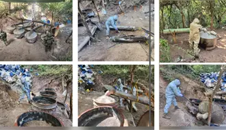 Desmantelan laboratorios clandestinos y aseguran armas en Sinaloa