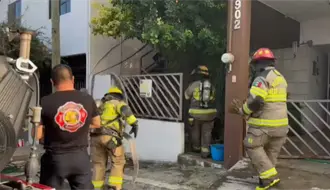 Incendio deja daños materiales en vivienda de Monterrey