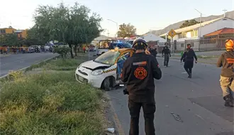 Muere conductor en accidente vial en Guadalupe; un joven resulta lesionado