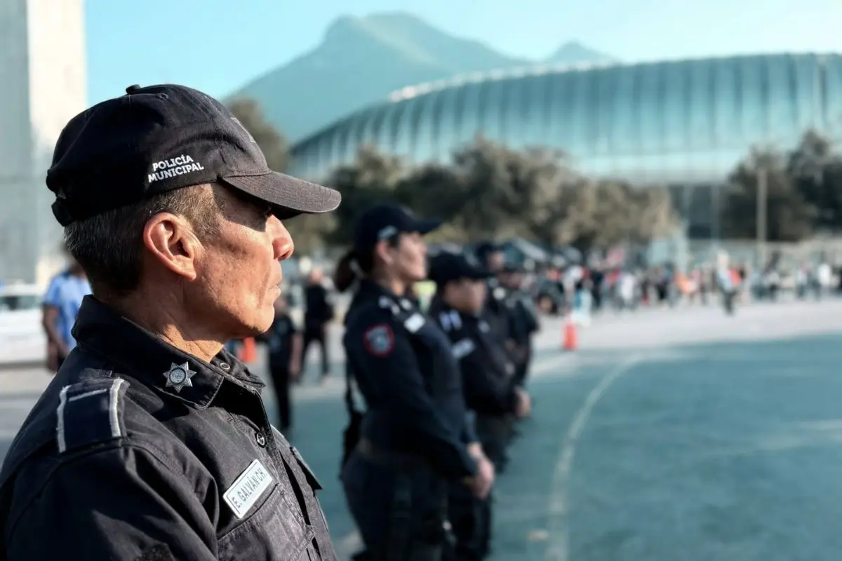 Operativos por el Clásico Regio 141 en Guadalupe. Foto: Policía de Guadalupe