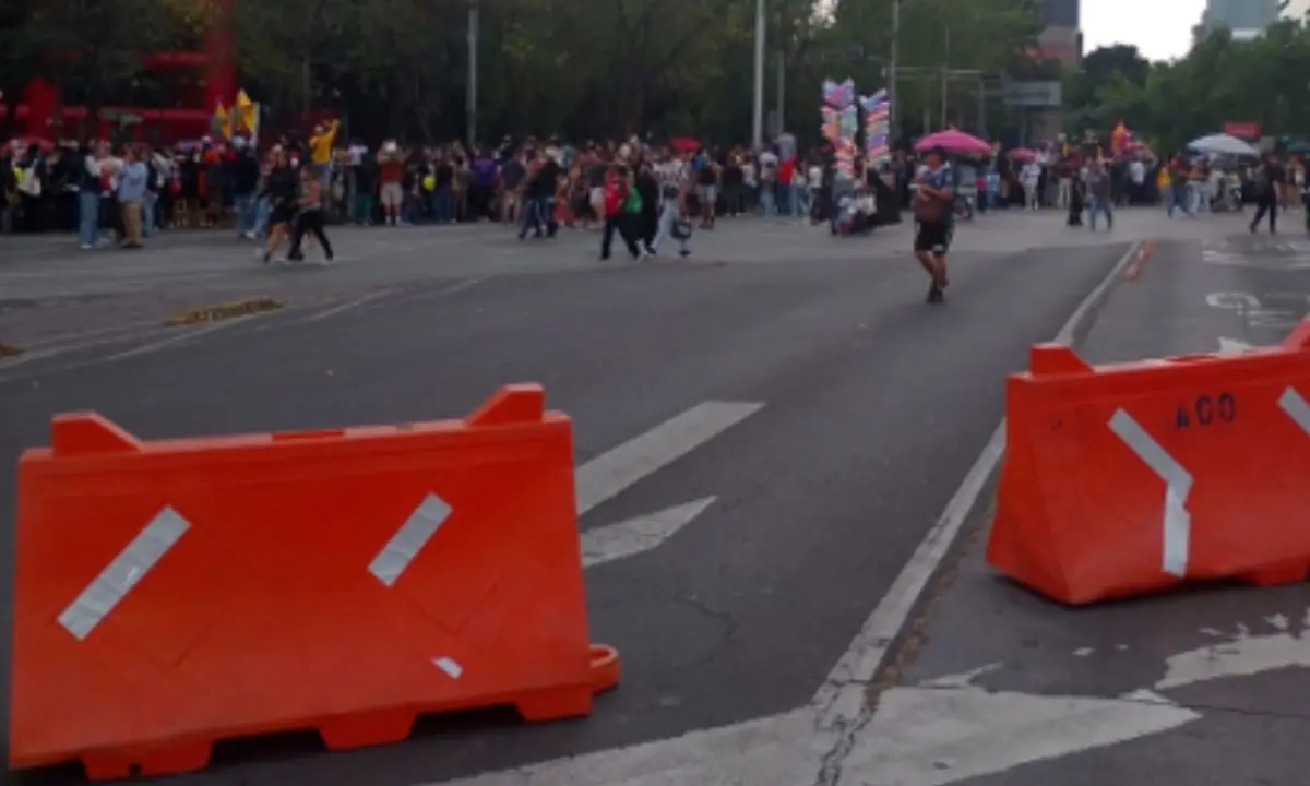Calles cerradas en CDMX. Foto: X (OVIALCDMX)