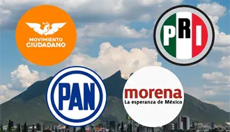 Monterrey 2027: PRI y Morena con figuras claras; PAN dividido en dos liderazgos y MC compite en casa