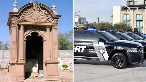 Elemento de la Policía Municipal cae a tumba en panteón de Torreón