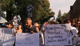 Marchan en Morelia para exigir justicia por asesinato Carlos Manzo