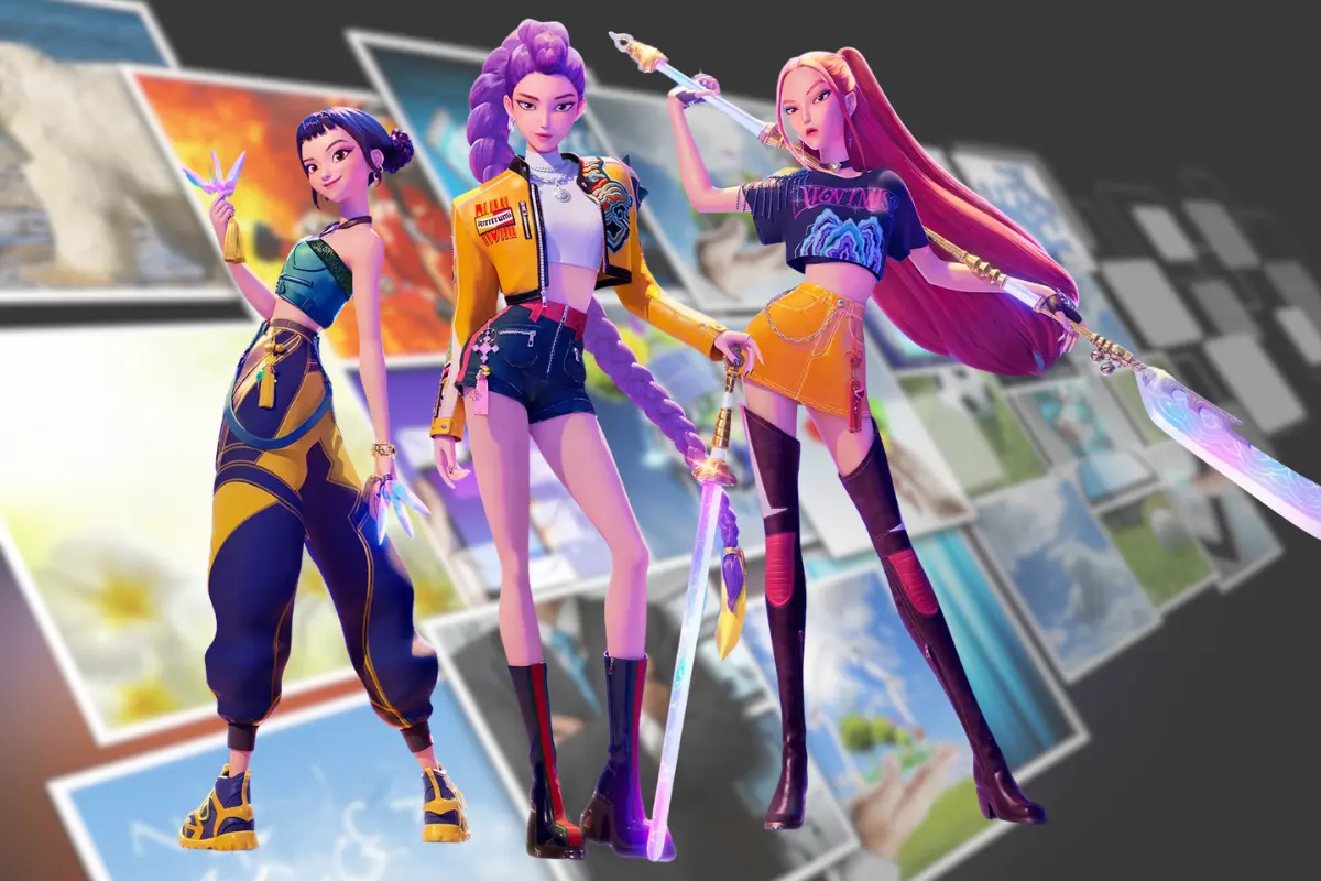 Las Guerreras K‑Pop y su tema “Golden” consolidan el K‑pop en Latinoamérica (Foto: IG @kpopdemonhuntersnetflix / Canva)