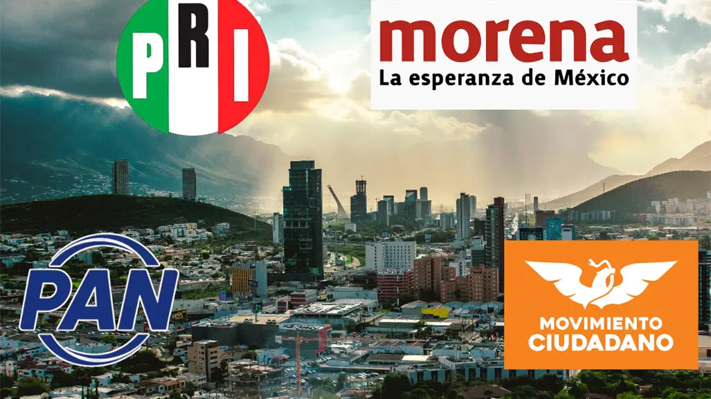 Monterrey 2027: PRI y Morena con figuras claras; PAN dividido en dos liderazgos y MC compite en casa