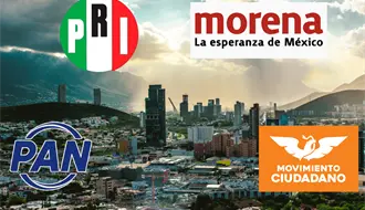 Monterrey 2027: PRI y Morena con figuras claras; PAN dividido en dos liderazgos y MC compite en casa