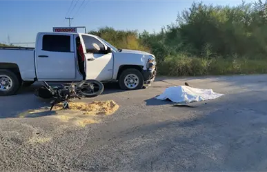 Motociclista muere al impactar patrulla de la FGJE sobre carretera Victoria-Matamoros