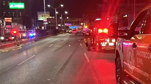 VIDEO | Investigan accidente vial que dejó restos humanos en avenida Garza Sada