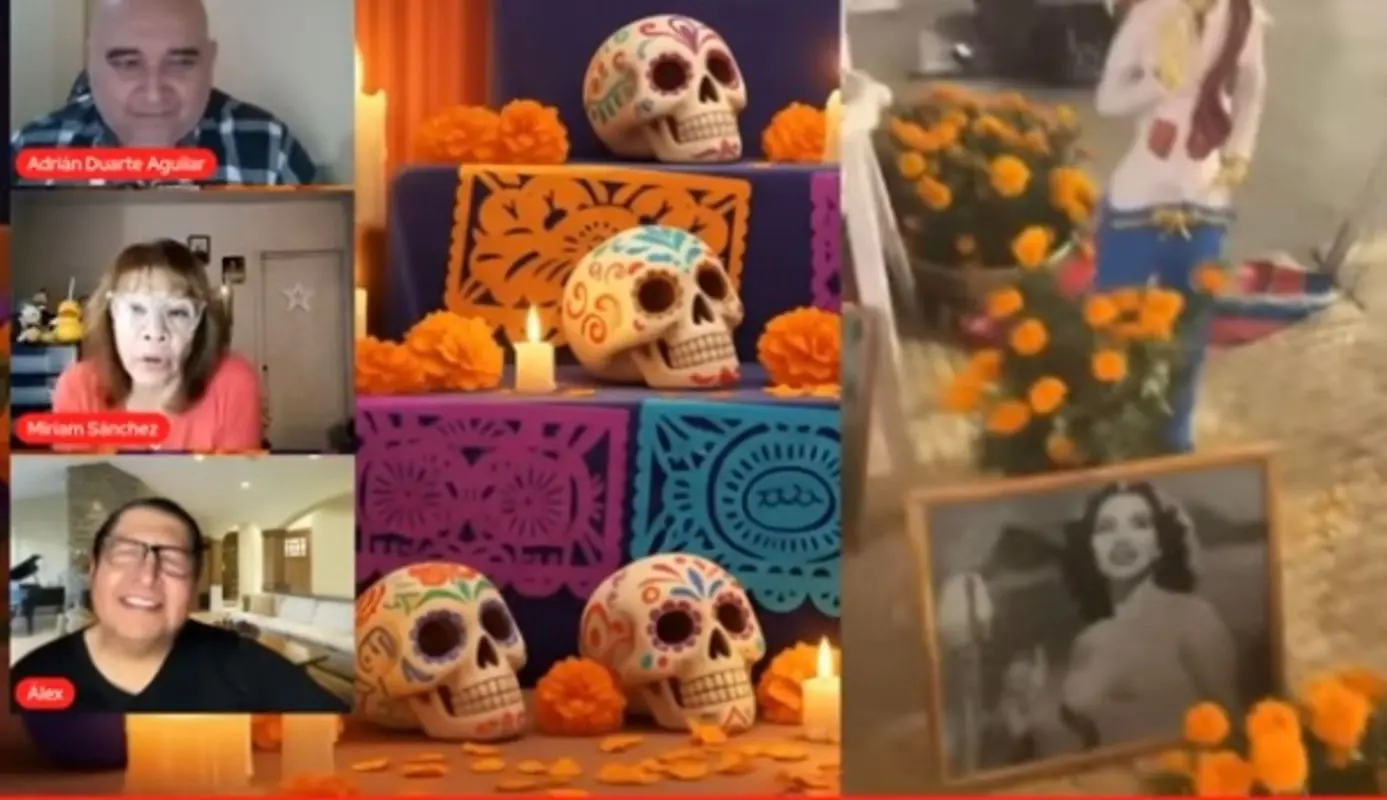 María Victoria: reconocido presentador coloca fotografía de la actriz en su altar de muertos Foto: Alex Kaffie