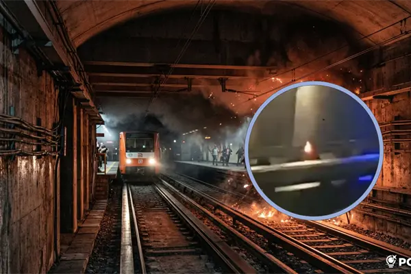 Video capta fuertes explosiones y fuego en túnel en el Metro CDMX