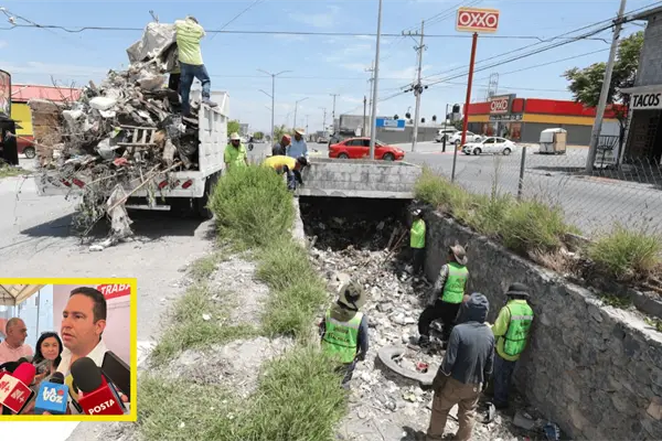Javier Díaz advirtió: Saltillo va con cero tolerancia contra quien tire basura a los arroyos Javier Díaz advirtió: Saltillo va con cero tolerancia contra quien tire basura a los arroyos